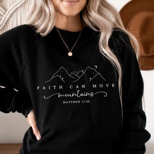 Faith Can Move Mountains Svg, Christian Gift Svg, Faith Png, Jesus Svg, Bible Verse Svg & Png, Minimal Christian Svg, Bible Verse Png