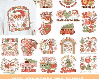 Retro Christmas Bundle Png, Merry Christmas Png, Christmas Png, Western PNG, Santa Claus PNG, Big Bundle Png, Sublimation Designs, PNG