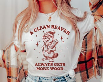 Diseño divertido de camiseta de castor: Archivos SVG PNG de humor adulto (descarga digital)