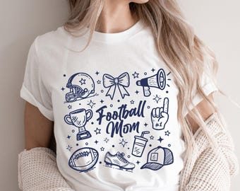 Football Mom SVG: Doodle Art Design - Cricut, Silhouette (Digital Download)