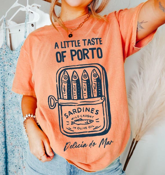 Retro Sardines Summer PNG: Beach Shirt Design (Digital Download)