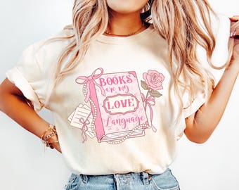 Amante de los libros PNG: Lazo rosa coqueto, diseño de camiseta de moda (descarga digital)