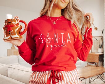 Santa Squad Svg, Christmas Svg, Christmas Svg, Merry Christmas SVG, Holiday Svg, Xmas Svg Christmas Shirt Svg for Cricut, Png, Dxf