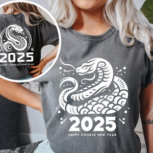 Chinese New Year Shirt Front Back Png Svg, Year of the Snake New Year 2025 Svg Png, Trendy New Years Retro Shirt png