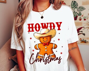 Howdy Chrsitmas Gingerbread man PNG, Christmas Season Png, Christmas western PNG, Christmas png, Retro Christmas Shirt PNG, howdy png files