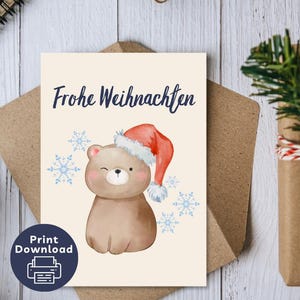 Noël, motif de Noël, carte de fête, ours, petit ours, télécharger, imprimer, imprimer,