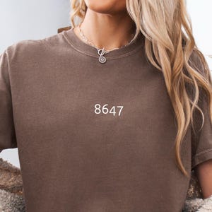 86 47 Anti Trump Comfort Colors T-shirt, Liberal Shirt, Democrat Shirt, Feminist Shirt, Subtle FDT Shirt, Political Protest Tee, Resist Tee