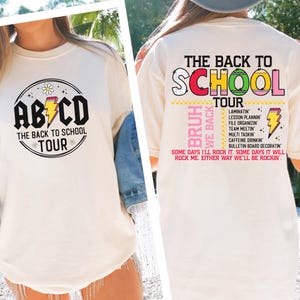 Chemise aux couleurs confortables de la tournée de la rentrée, T-shirt de la rentrée, Chemise de la rentrée pour les enseignants, Chemise de la rentrée, Enseignant