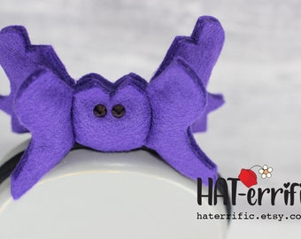 Not So Scary Purple Bat Halloween Headband, Bat Wings headpiece