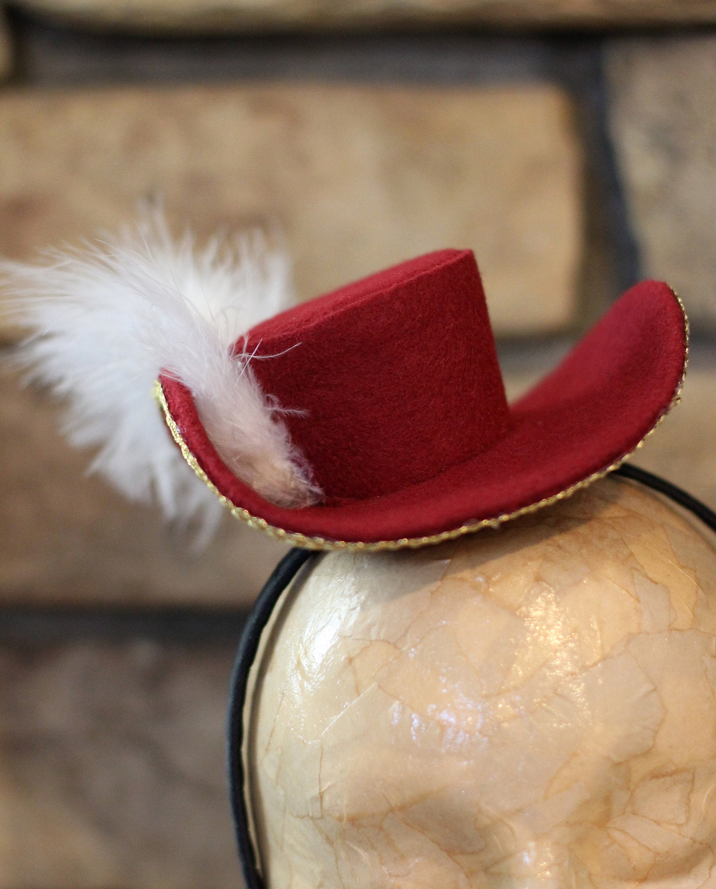 Captain Hook Hat, Pirate Mini, Disney Inspired Mini, Headband, Fun