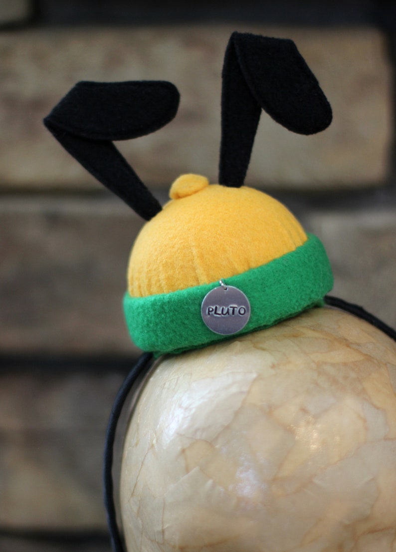 Disney pluto hat mini hat headband disney hat pluto the etsy