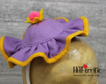 Mrs. Potts Mini Hat: Handmade Felt Costume Accessory