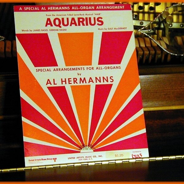 1969 Aquarius all-Organ Arrangement by Al Hermanns from the Rock Musical HAIR