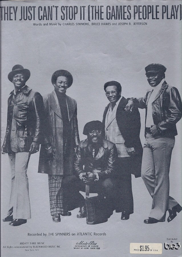 1975 the Spinners They Just Can't Stop It on Atlantic Etsy