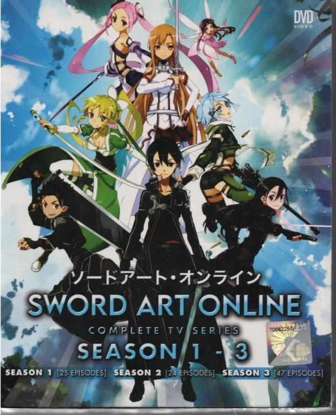 DVD Sword Art Online Season 1-96 End) Complete