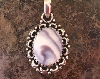 Beautiful Wampum Necklace. Wampum pendant. One of a kind wampum necklace.
