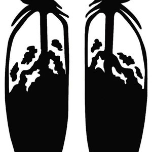 Decal. Feather decal. Feather decals 6 inch. Feathers. Feather stickers. Wide feather stickers
