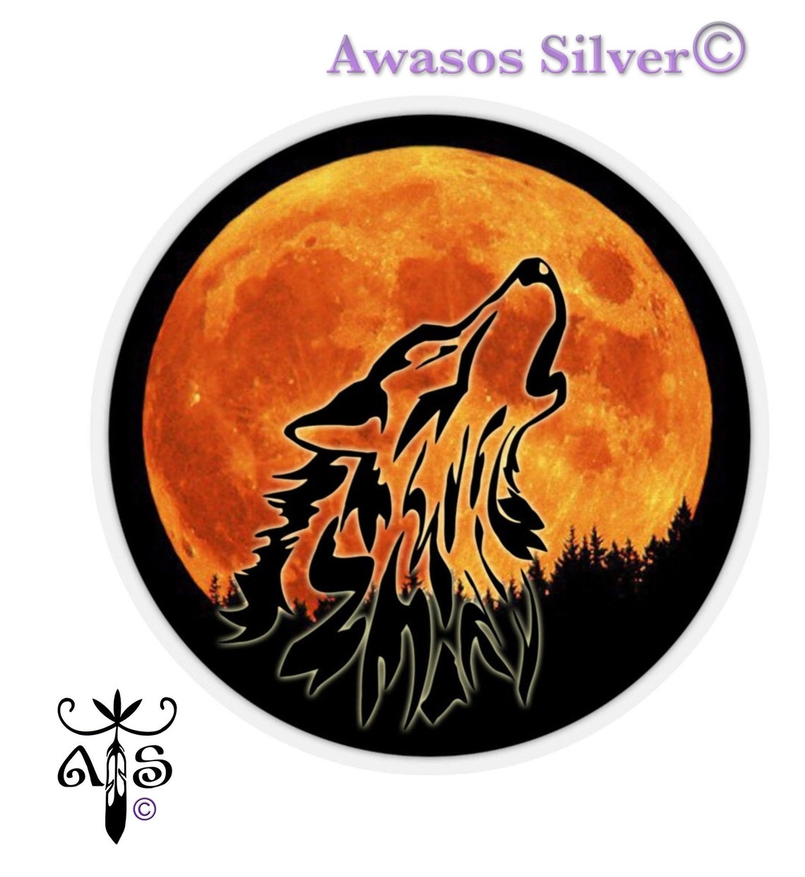 Furry Howl Sticker Wolf Sticker. Howling Wolf Sticker. Tribal Wolf Sticker. | Etsy