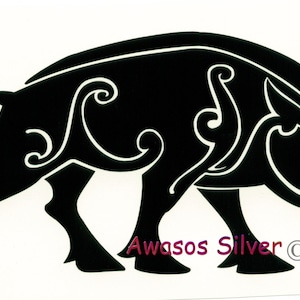 Decal. Wild Boar decal. Wild boar. Celtic decal. Pictish decal. Pictish Boar. Celtic Boar. Wild hog decal.