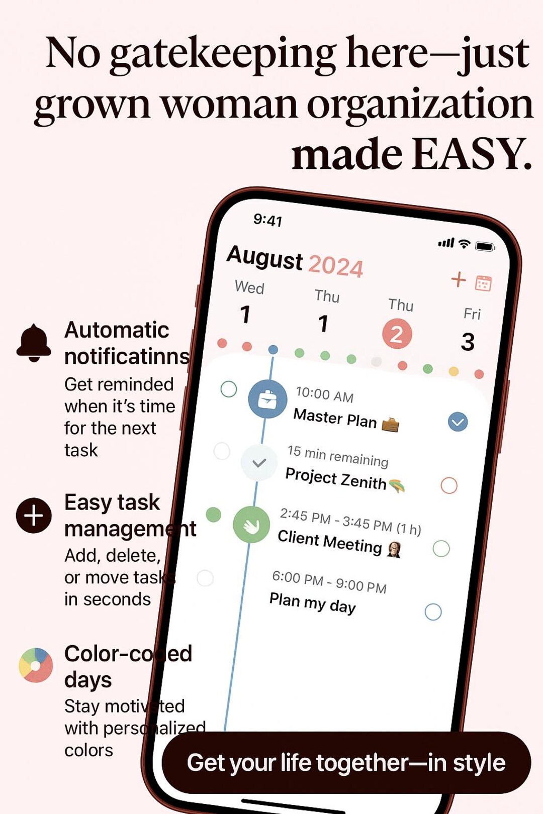 Planer Color 2025| Best Digital Planner | Color-coded & Easy to Use | Daily Routine ...