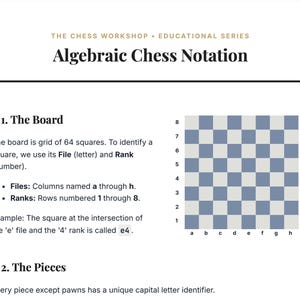 Chess Printable Bundle | Score Sheets + Notation Guide | Beginner Chess Worksheets PDF | Instant Download
