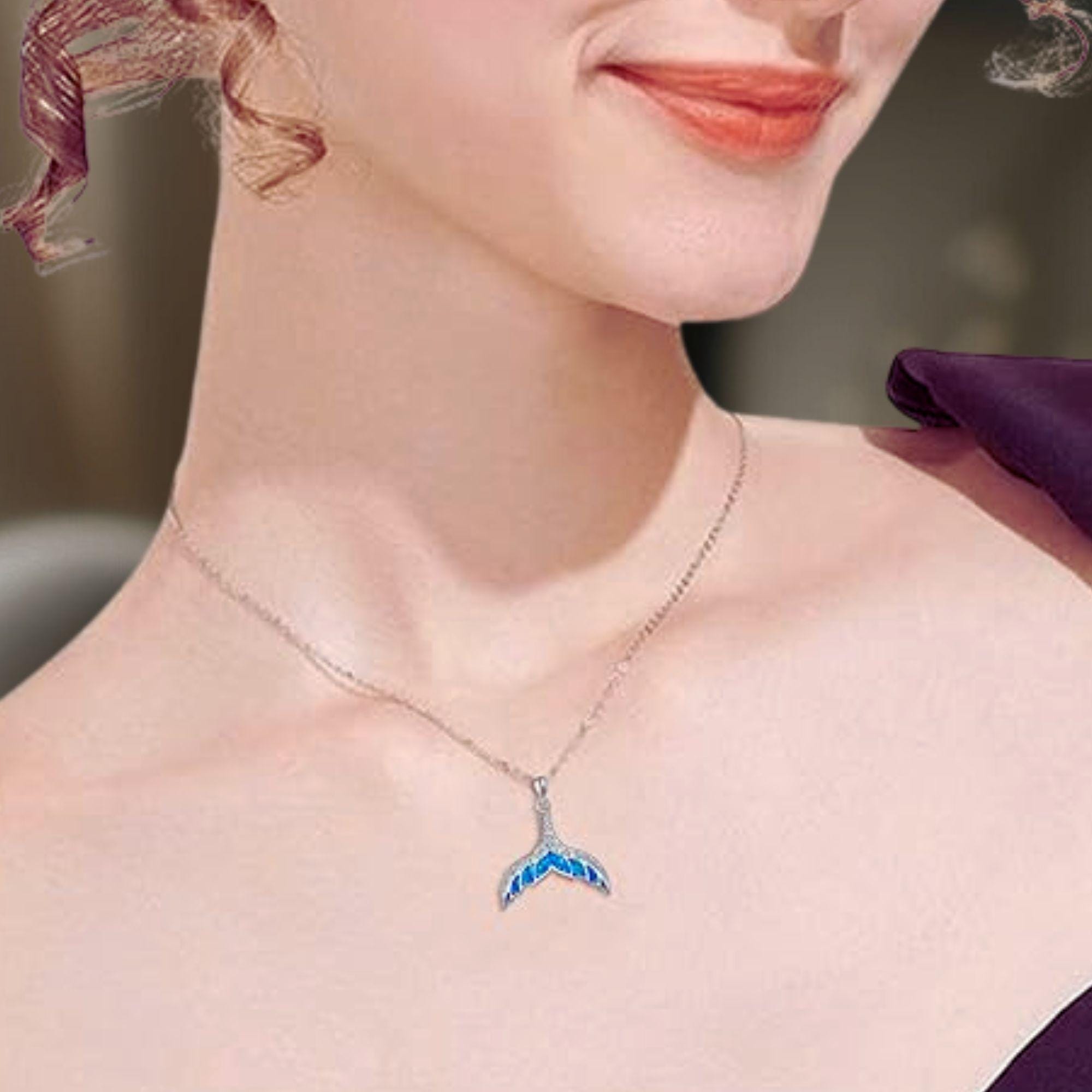 クジラのしっぽ 925 スターリングシルバー クジラのしっぽペンダント