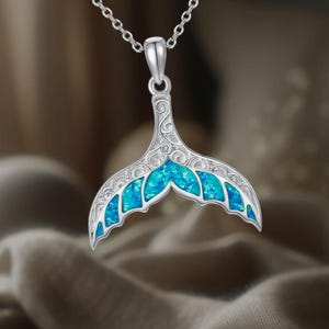 Walvisstaart 925 sterlingzilveren walvisstaart hanger ketting sieraden voor dames