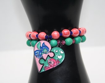 Par de Pulseiras Stitch & Angel