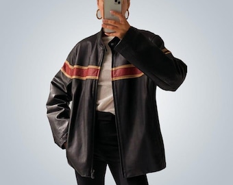 Women Handmade Black Oversize Bomber Lambskin Soft Real Leather Jacket | Women Casual Wear Genuine Leather Jacket, Gift for women,