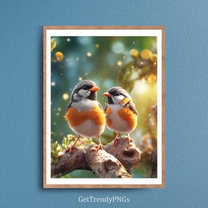 Druckbare Vogel Wandkunst, Vogel Kunstdruck Wanddekor, Vogel Poster, Natur Wildtier Vogel Liebhaber Kunstwerk, Natur Kunstdruck, Serene Vogel auf Ast