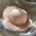 Organza Wide Brim Kentucky Derby Hat: Summer Wedding Fascinator