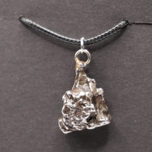 Real Campo del Cielo Iron Meteorite Pendant – Wear a Piece of Space History, Authentic Certified Meteorite Jewelry