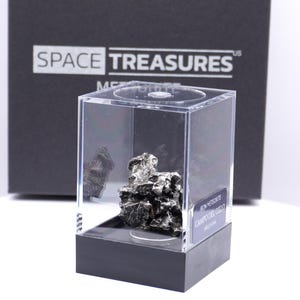 Authentic Campo del Cielo Meteorite | Certified Space Rock from Argentina | Genuine Meteorite in Display Box | Unique Gift for Space Lovers