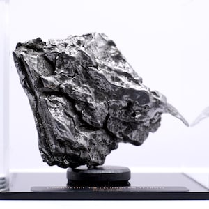 Authentic Campo del Cielo Meteorite | Certified Space Rock from Argentina | Genuine Meteorite in Display Box | Unique Gift for Space Lovers