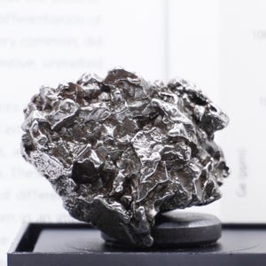 Authentic Campo del Cielo Meteorite | Certified Space Rock from Argentina | Genuine Meteorite in Display Box | Unique Gift for Space Lovers