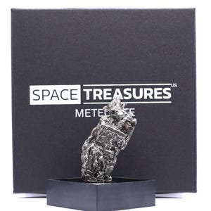 Authentic Campo del Cielo Meteorite | Certified Space Rock from Argentina | Genuine Meteorite in Display Box | Unique Gift for Space Lovers