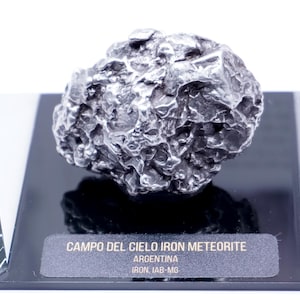 Authentic Campo del Cielo Meteorite | Certified Space Rock from Argentina | Genuine Meteorite in Display Box | Unique Gift for Space Lovers