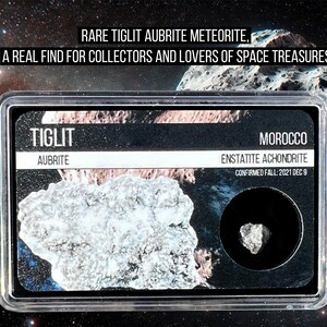 Tiglit Aubrite Meteorite, Authentic Cosmic Rock from the Early Solar System, Certified and Perfect for Study and Collections