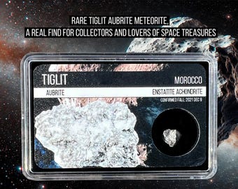 Tiglit Aubrite Meteorite, Authentic Cosmic Rock from the Early Solar System, Certified and Perfect for Study and Collections