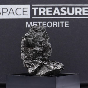 Authentic Campo del Cielo Meteorite | Certified Space Rock from Argentina | Genuine Meteorite in Display Box | Unique Gift for Space Lovers