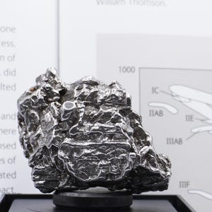 Authentic Campo del Cielo Meteorite | Certified Space Rock from Argentina | Genuine Meteorite in Display Box | Unique Gift for Space Lovers