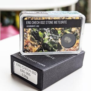 Rare Erg Chech 002 Meteorite,  Rock from the Early Solar System, Certified Specimen Perfect for Study and Collection