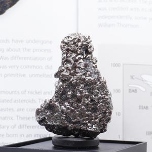 Authentic Campo del Cielo Meteorite | Certified Space Rock from Argentina | Genuine Meteorite in Display Box | Unique Gift for Space Lovers