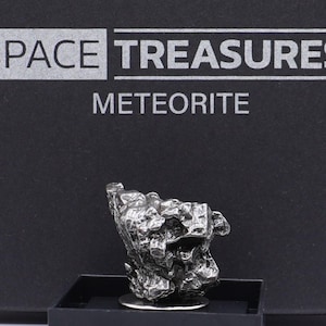 Authentic Campo del Cielo Meteorite | Certified Space Rock from Argentina | Genuine Meteorite in Display Box | Unique Gift for Space Lovers