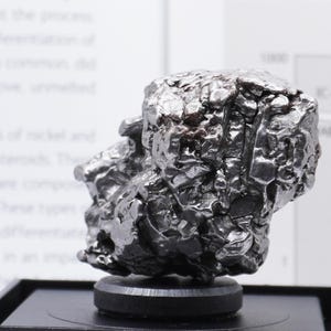 Authentic Campo del Cielo Meteorite | Certified Space Rock from Argentina | Genuine Meteorite in Display Box | Unique Gift for Space Lovers