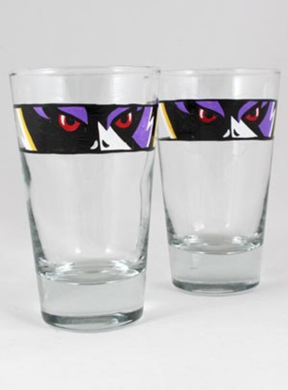 Ravens Pint Glasses Etsy