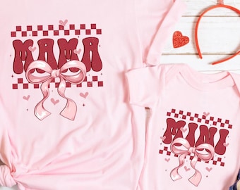 Mama and Mini Matching Valentine's Day Shirt, Coquette Style