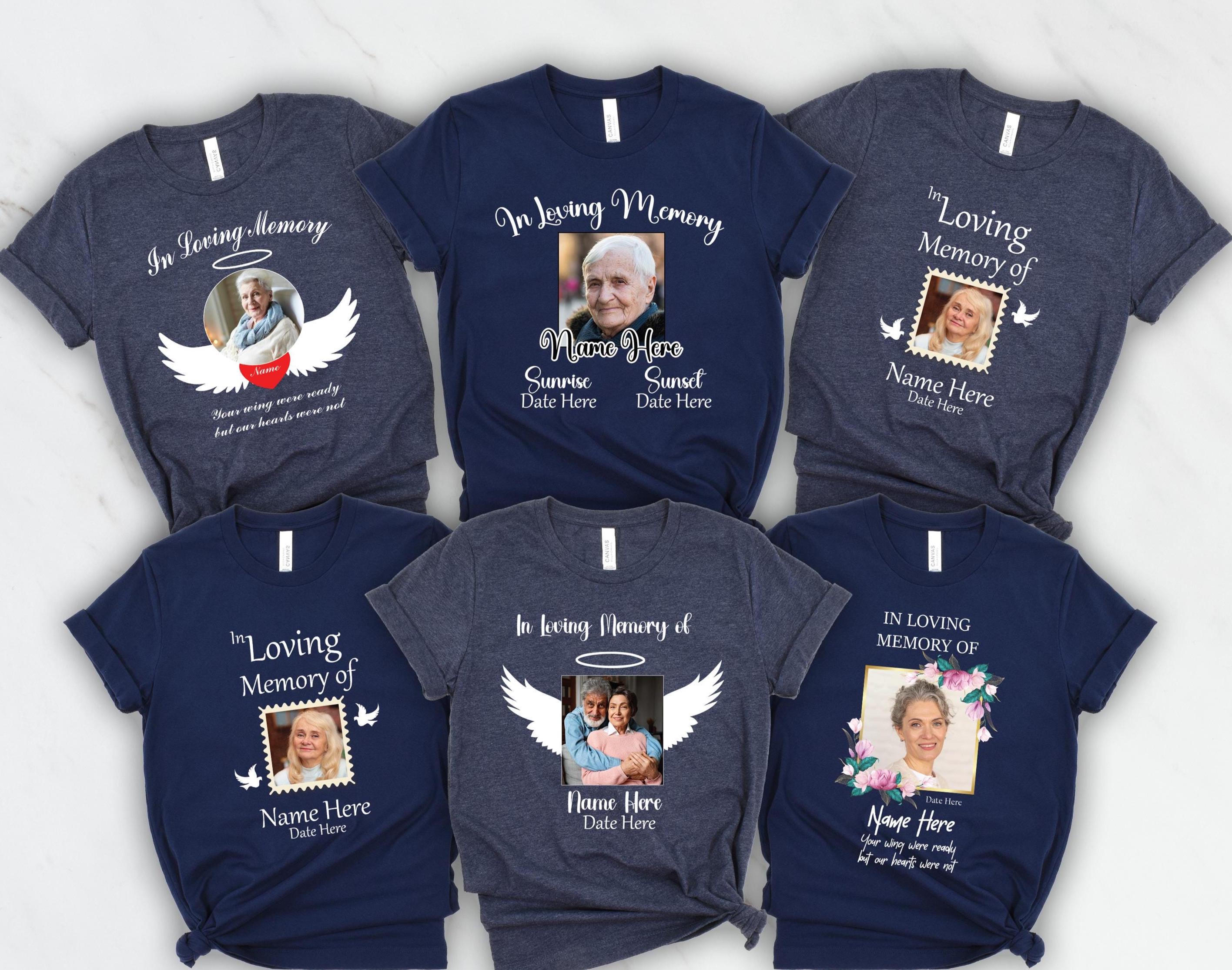 Personalized Memorial Photo Shirt: Custom Remembrance T-shirt - Etsy