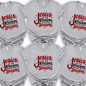 Jesus Is The Reason For The Season Shirts, Christmas Jesus Short sleeve T-Shirts, Jesus Christmas