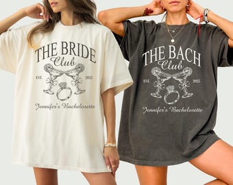 Custom Bachelorette Party Comfort Colors Shirt: Nashville Bach Club Tee